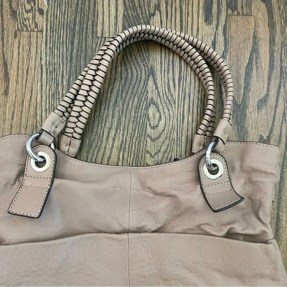 Vince Camuto Myri Convertible Leather Tote Bag in Cashmere color - Picture 3 of 12